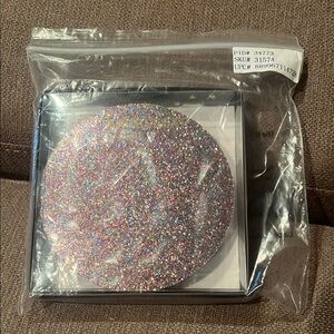 BaubleBar set of 4 glitter coasters